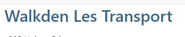 Logo of Walkden Les Transport