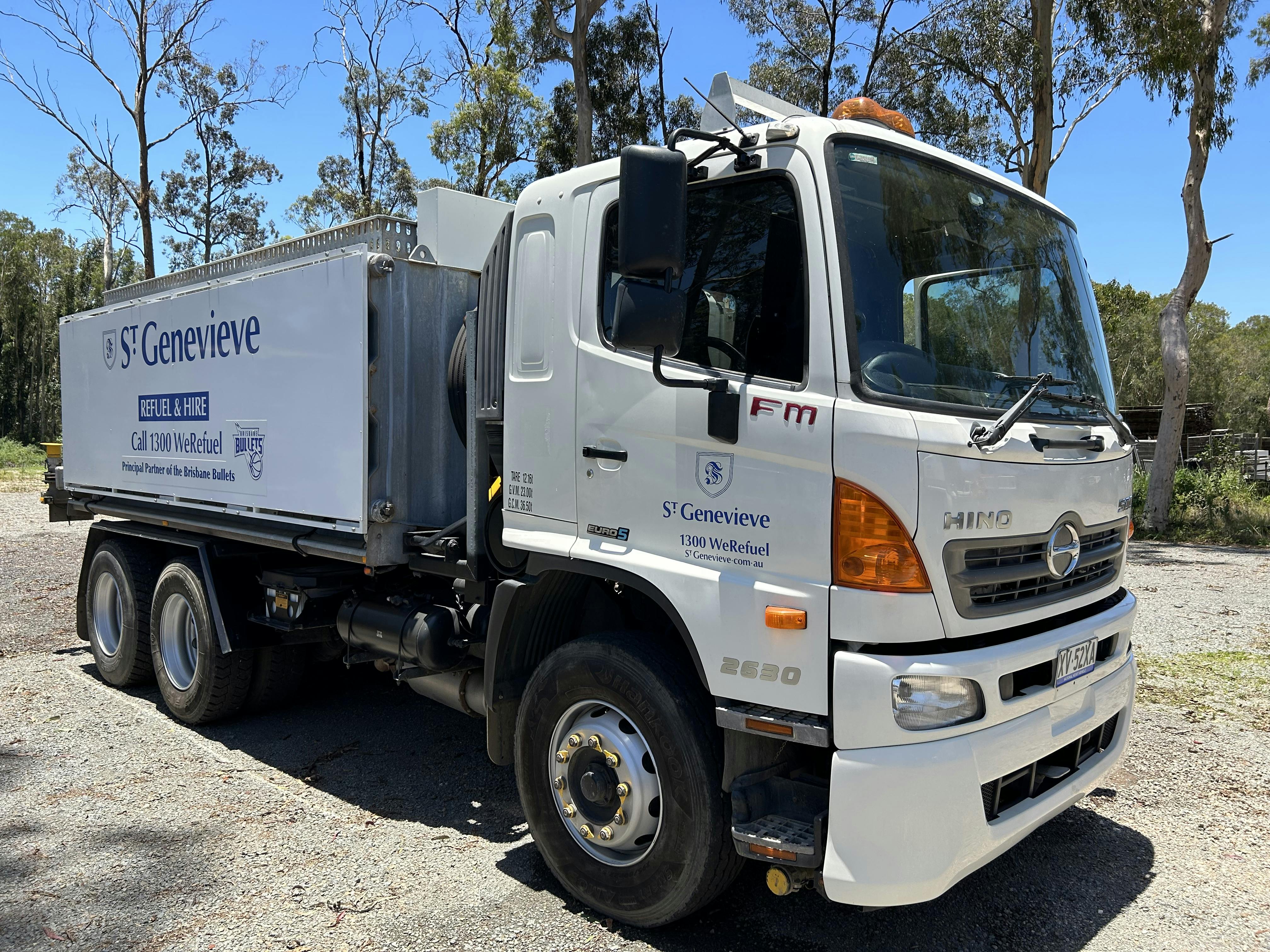 Logo of st Genevieve truck hire