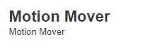 Logo of Motion Mover
