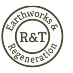 Logo of R&T Earthworks and Regeneration pty ltd