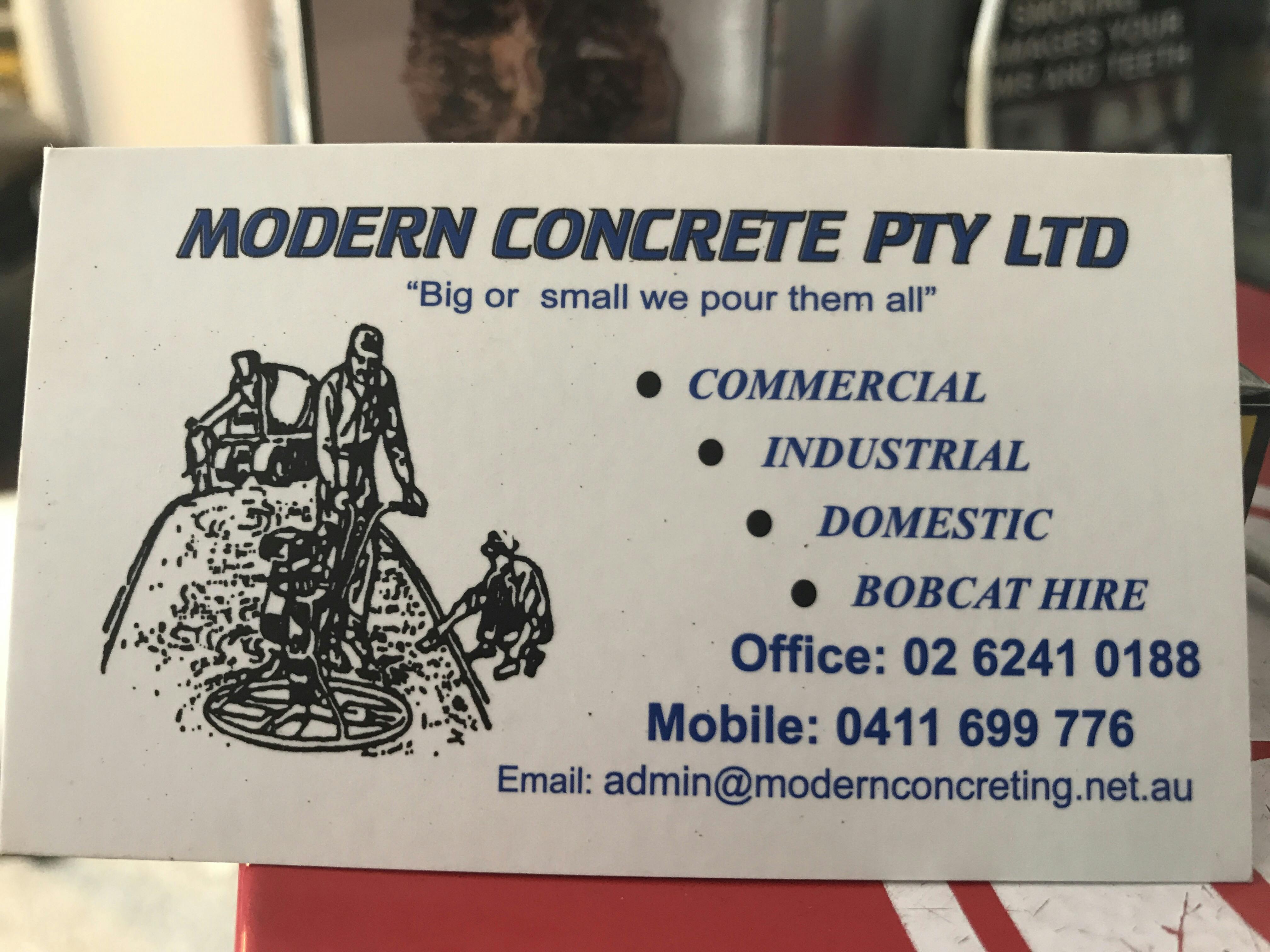 Logo of Modern concrete Pty ltd