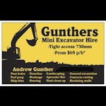 Logo of Gunthers Mini Excavator Hire