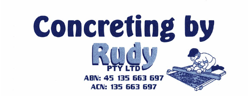 Logo of Concreting by Rudy Pty Ltd