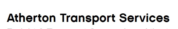 Logo of Atherton Transport Services
