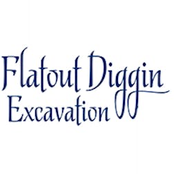 Logo of Flatout Diggin Bobcat Services