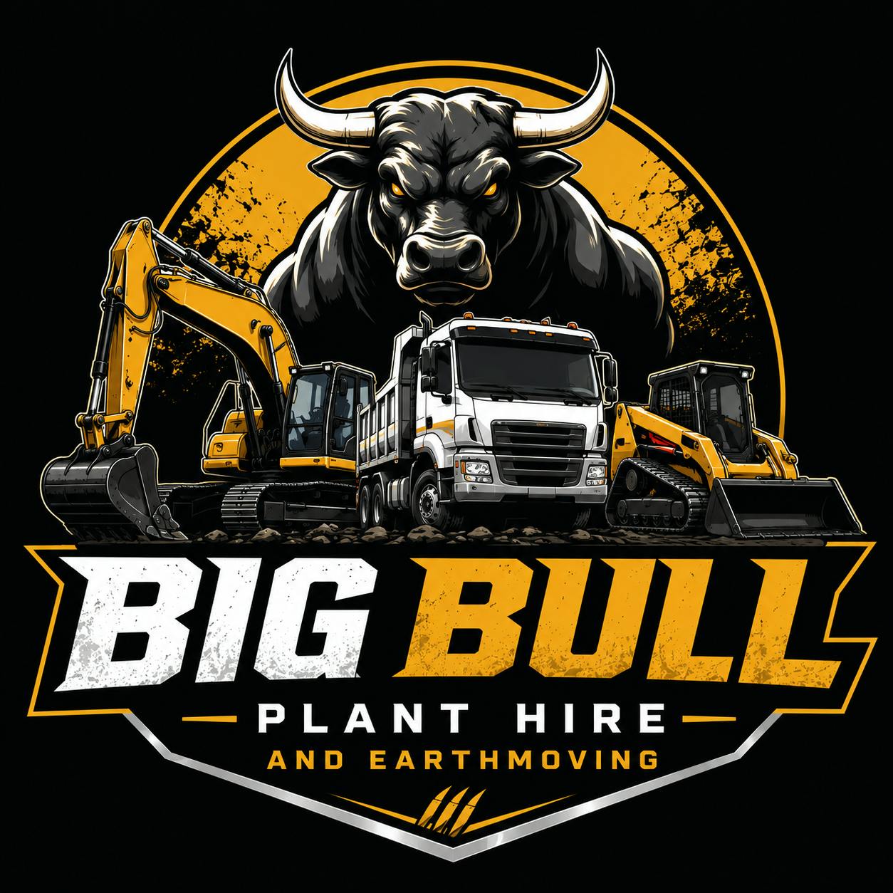 Logo of Big Bull plant hire and earthmoving