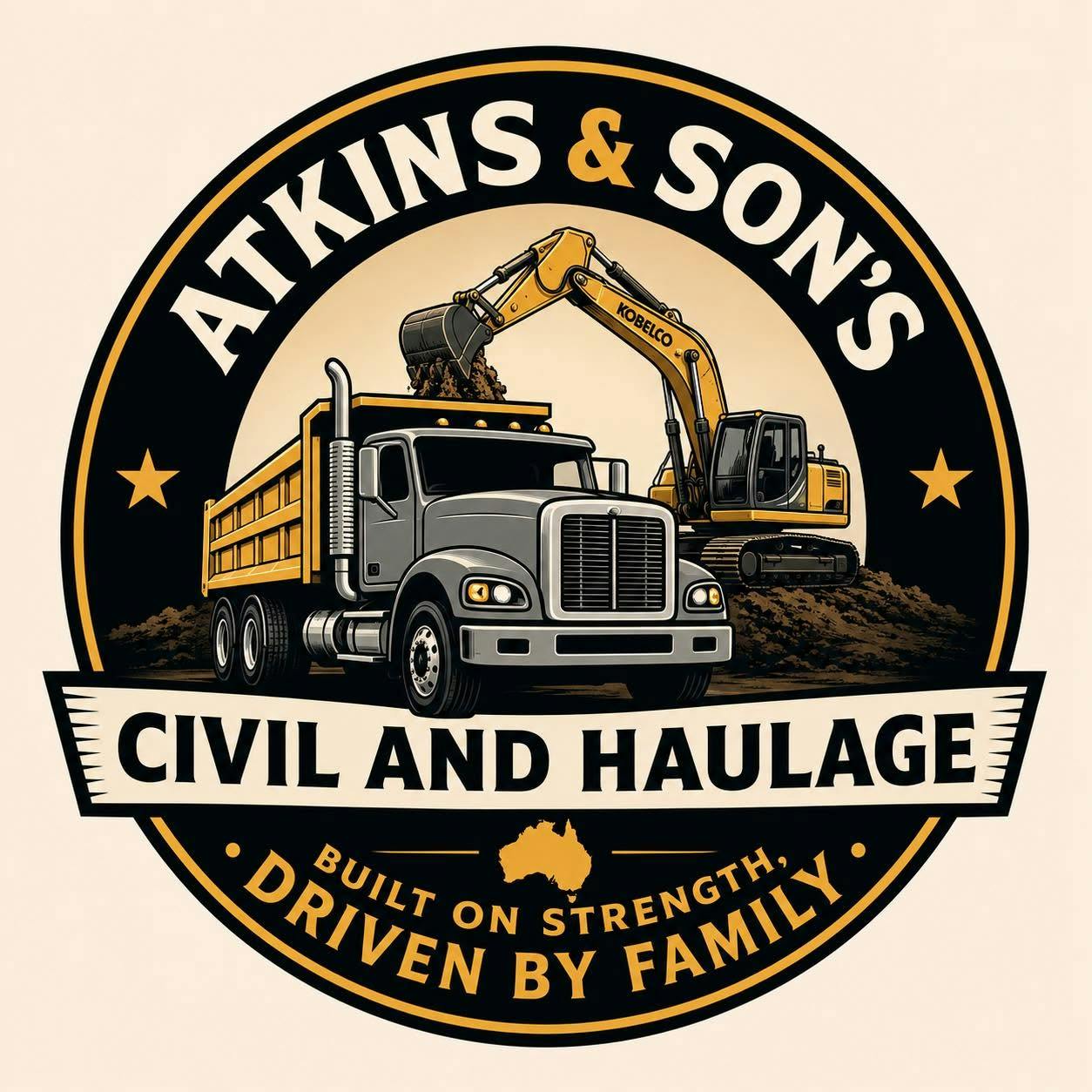 Logo of Atkins & sons civil & haulage pty Ltd