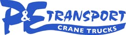 Logo of P & E Transport Crane Trucks
