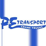 Logo of P & E Transport Crane Trucks