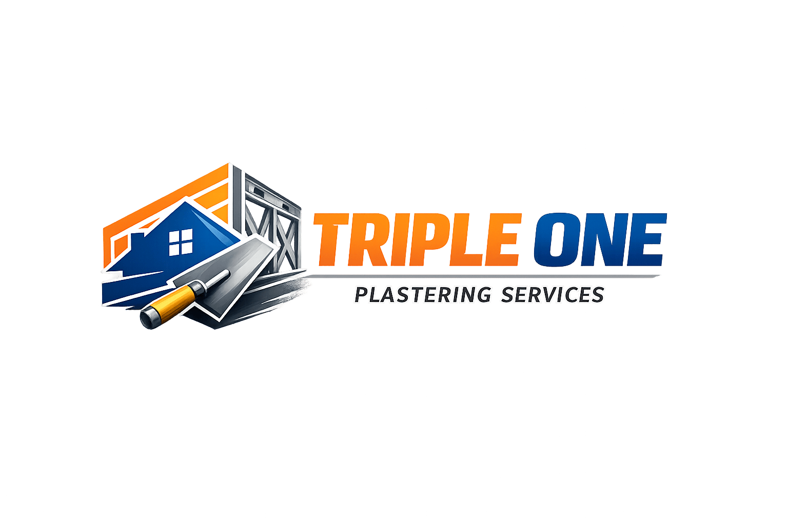 Logo of triple one plastering services