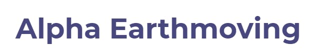 Logo of Alpha Earthmoving