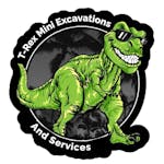 Logo of T-Rex Mini Excavations and services.