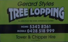 Logo of Gerard Styles Treelopping