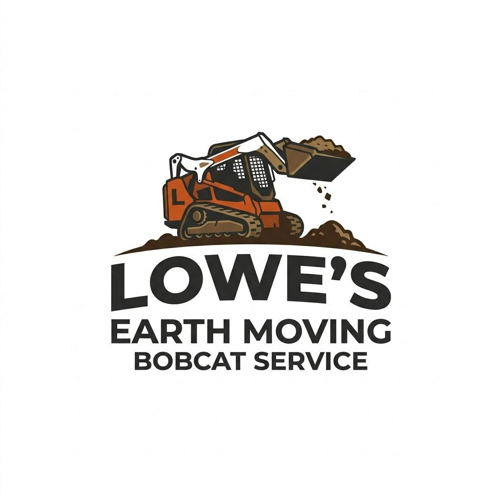 Logo of Lowe's earth moving bobcat service