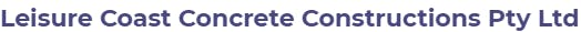 Logo of Leisure Coast Concrete