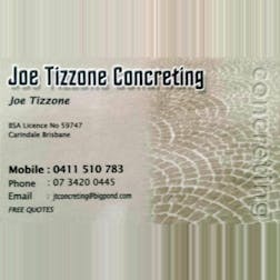 Logo of Joe Tizzone Concreting