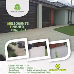 Logo of Melbournes Finished Concrete & Landscaping